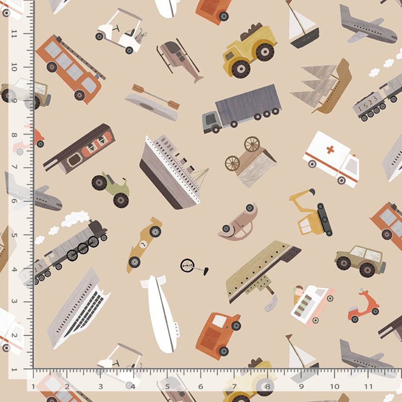 Planes, Trains and Automobiles in Praline (stella-dlt3298 praline) | Are We There Yet? | Paint Love Studio | Dear Stella